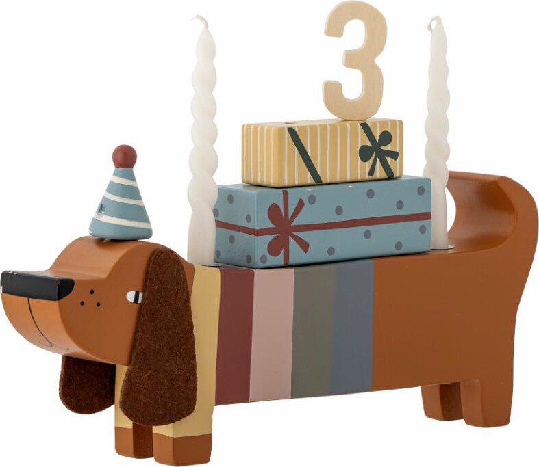 BLOOMINGVILLE MINI Charlie Fødselsdagsdekoration, Multifarvet, FSC®100%, MDF