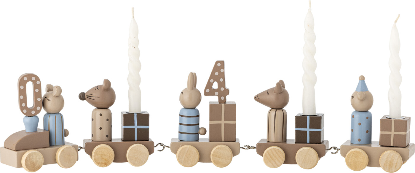 Bloomingville - Junaid Fødselsdagsdekoration, Brun, MDF, L38xH11xB5 cm
