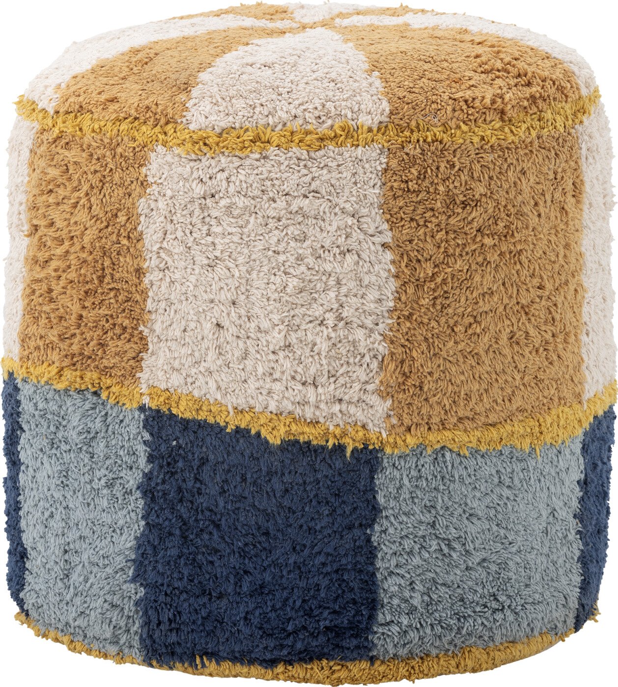 Bloomingville - Kio Puf, Multifarvet, Bomuld, D35xH40 cm