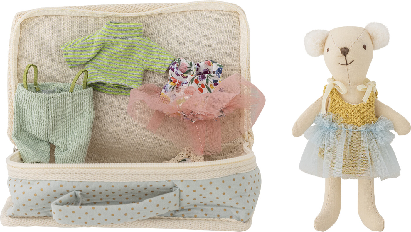 Bloomingville - Lara Dukke, Multifarvet, Polyester, L15xH4xW10 cm, Set of 6