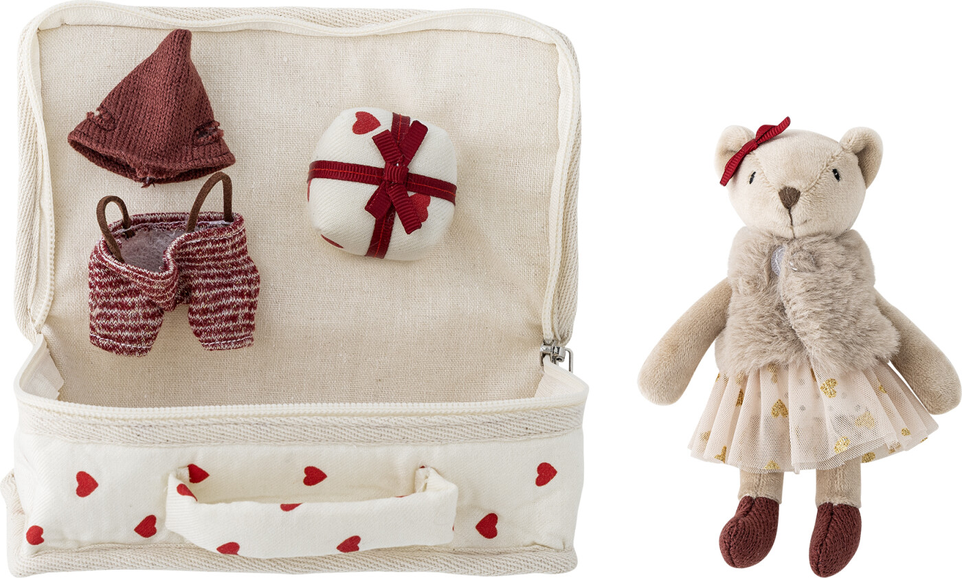 Bloomingville - Lara Dukke, Multifarvet, Bomuld, L15xH5xB10 cm