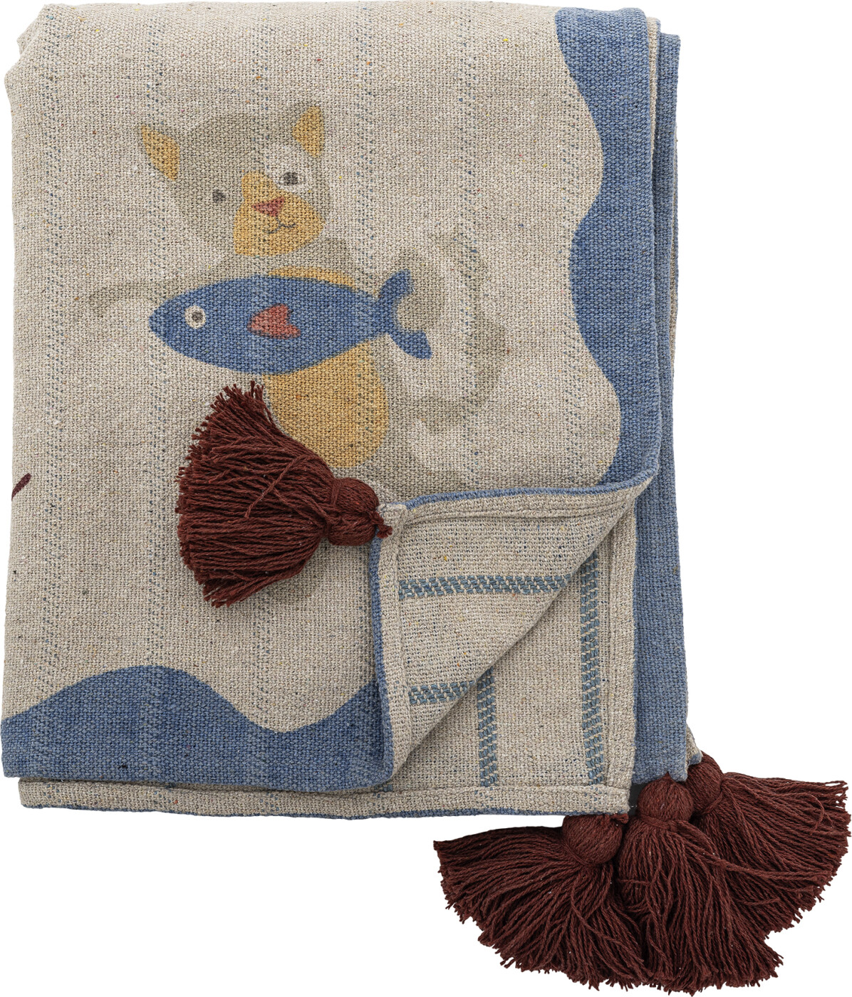 Bloomingville Mini - Mille Plaid Til Børn - 160x130 Cm - Bomuld