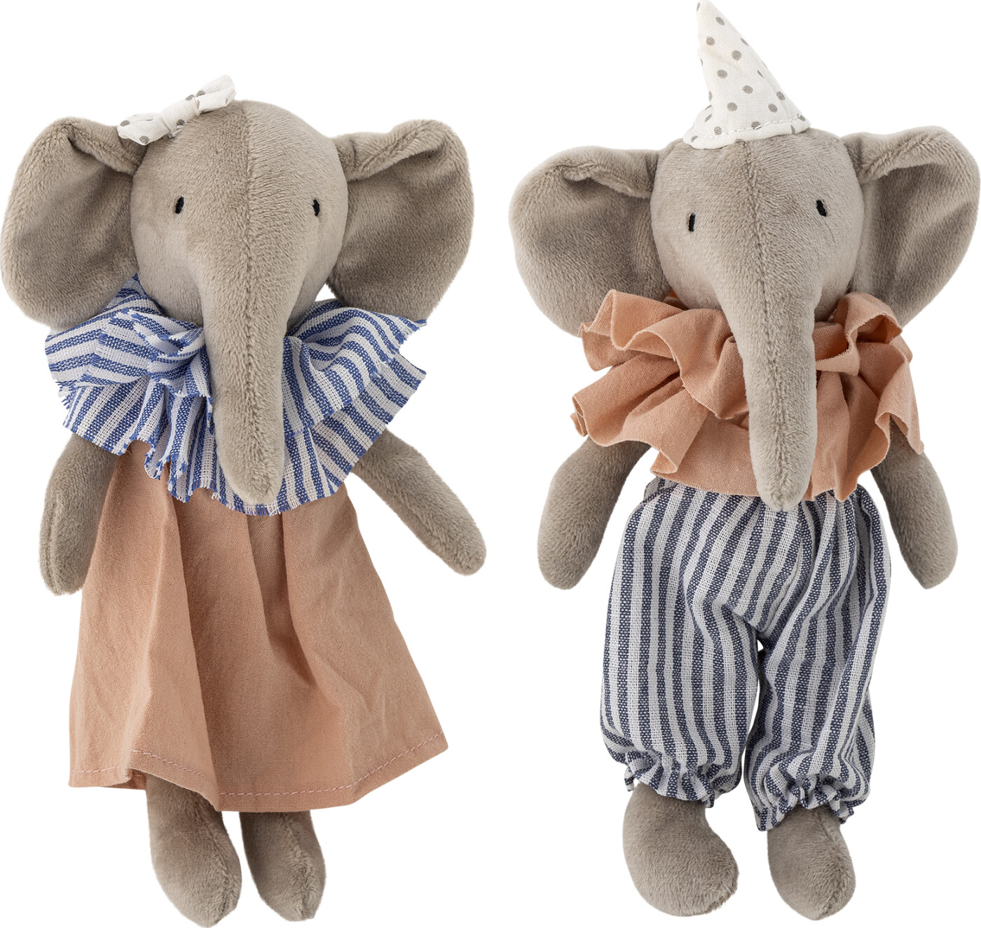Bloomingville - Tiko Dukke, Multifarvet, Polyester, L18xH19xW5 cm, Set of 2