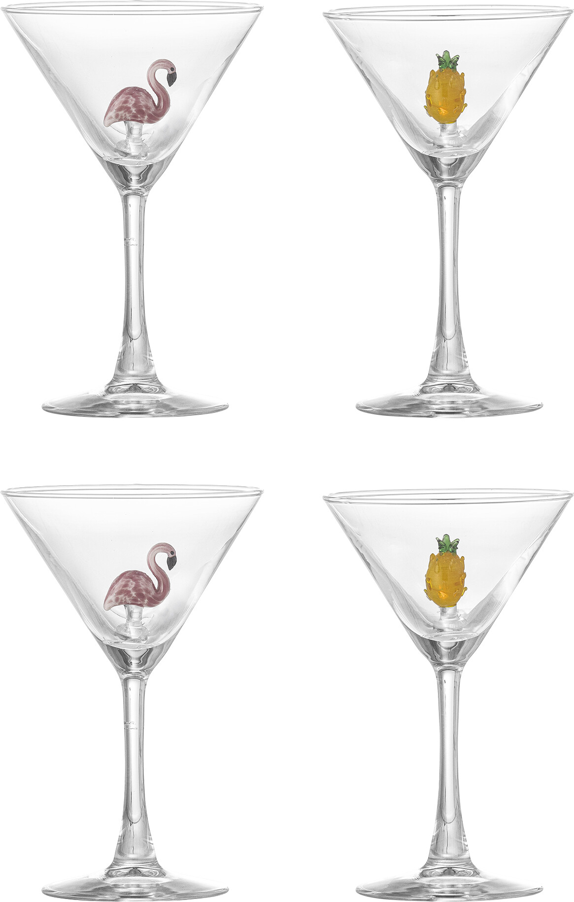 Bloomingville - Misa Cocktail Glas, Multipack, Klar, Glas, D9xH16 cm, Set of 4