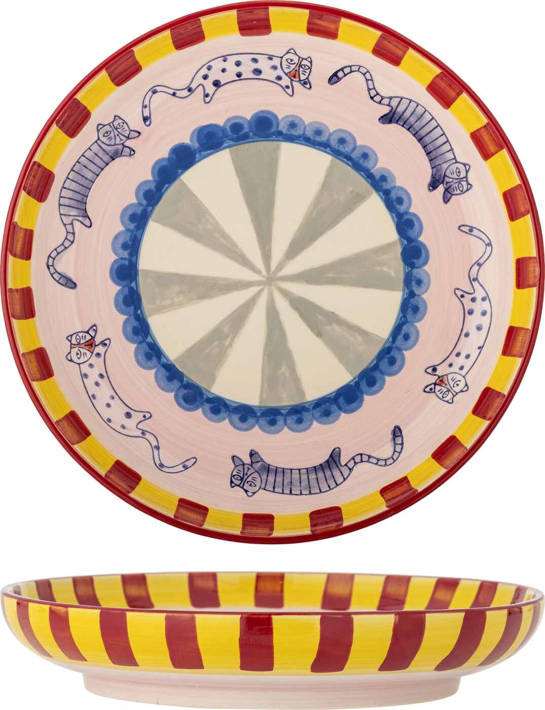 Bloomingville - Missy Fad, Multifarvet, Stentøj, D30xH6 cm