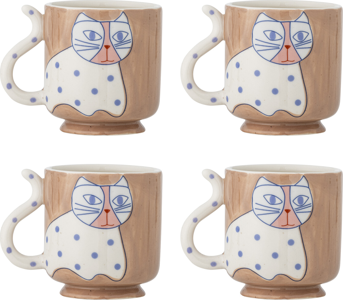 Bloomingville - Missy Krus, Multifarvet, Stentøj, D8,5xH9 cm, Set of 4