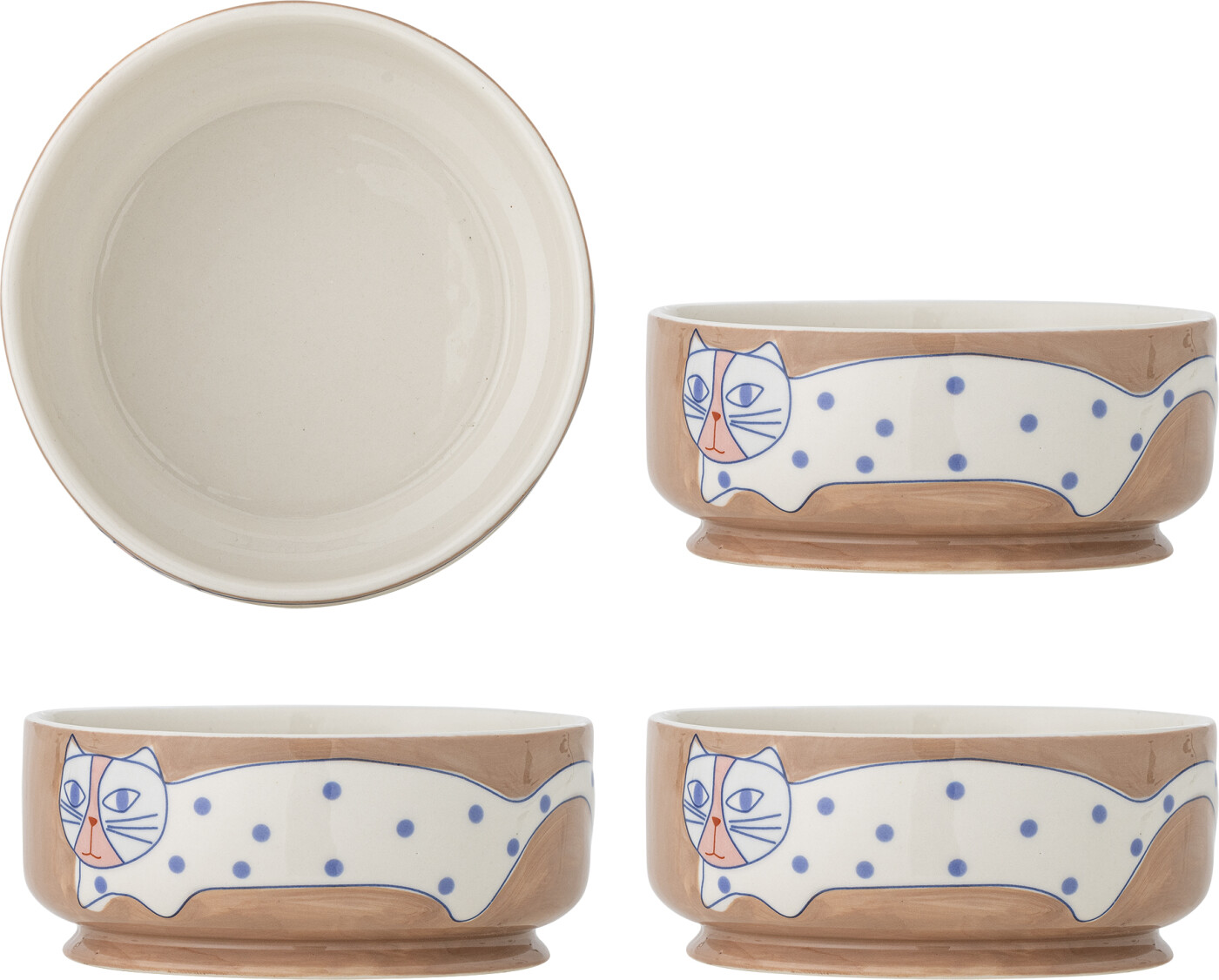 Bloomingville - Missy Skåle - Multifarvet - Stentøj Keramik - 4 Stk.