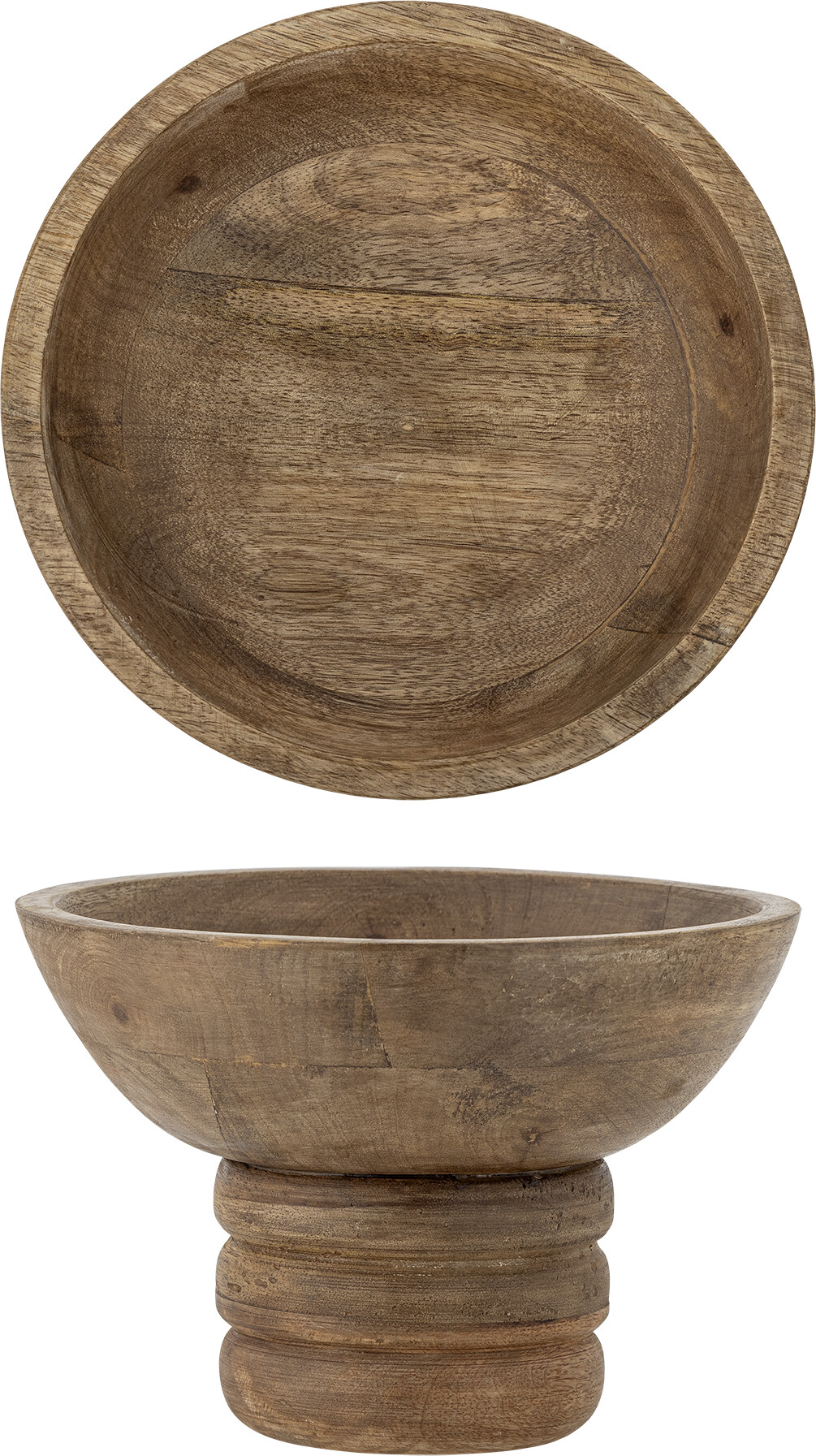 Bloomingville - Nanuka Opsats, Natur, FSC 100%® Mango, D20,5xH14,5 cm