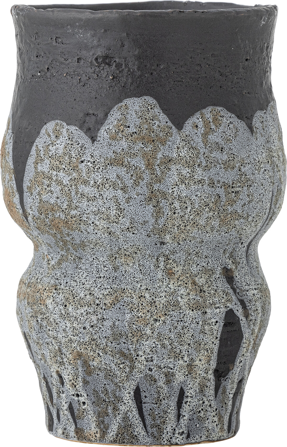 Bloomingville Urtepotteskjuler - Neeson - Blå - Stentøj - 21,5 Cm