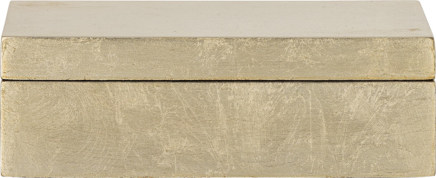 Bloomingville - Nenon Æske m/låg, Guld, FSC 100%, MDF - L15,5 Ã H5 Ã B11 cm