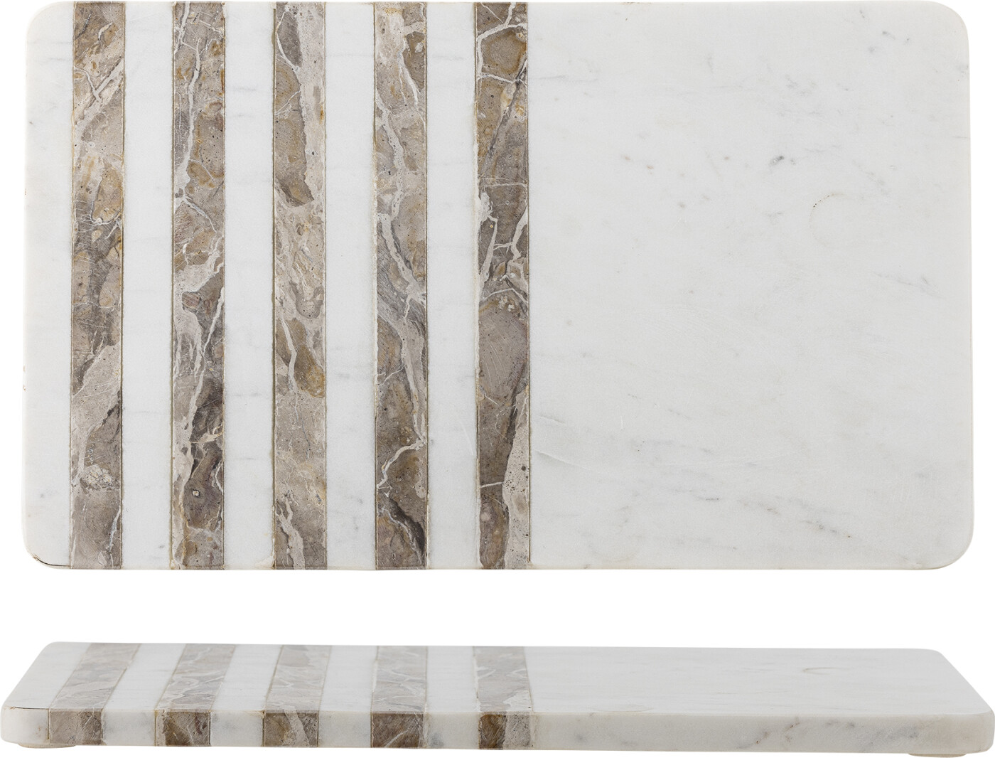 Bloomingville Skærebræt - Novelle - Hvid Marmor - 38x22,5 Cm