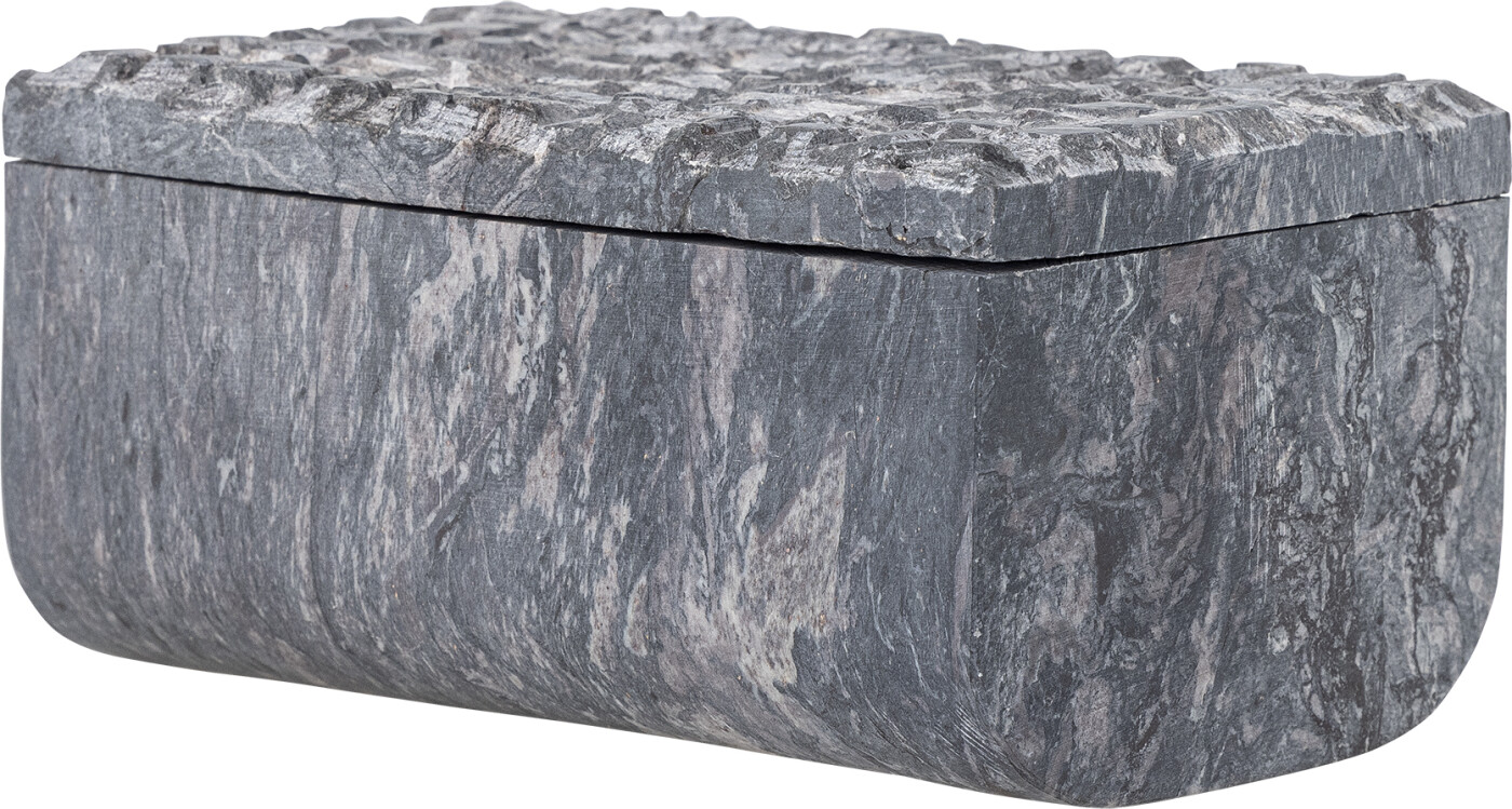 Bloomingville Krukke Med Låg - Nubia - Grå - Fedtsten - 650 Ml