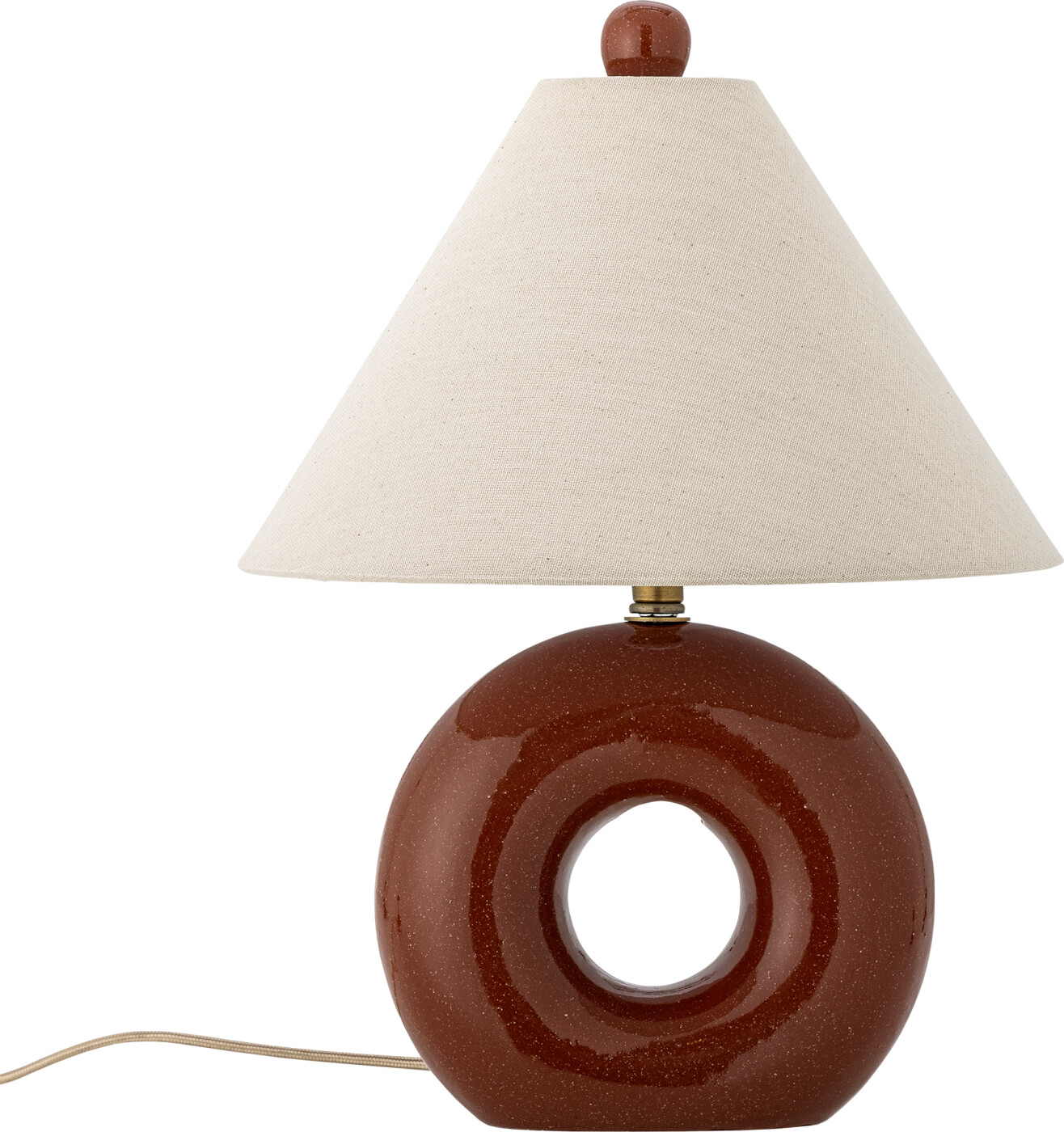 Bloomingville - Panja Bordlampe - Rød - H 42 Cm - Keramik