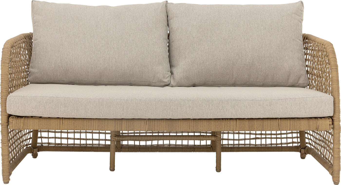 Bloomingville - Penzano Sofa - Natur - Polyrattan - Havesofa - Flet