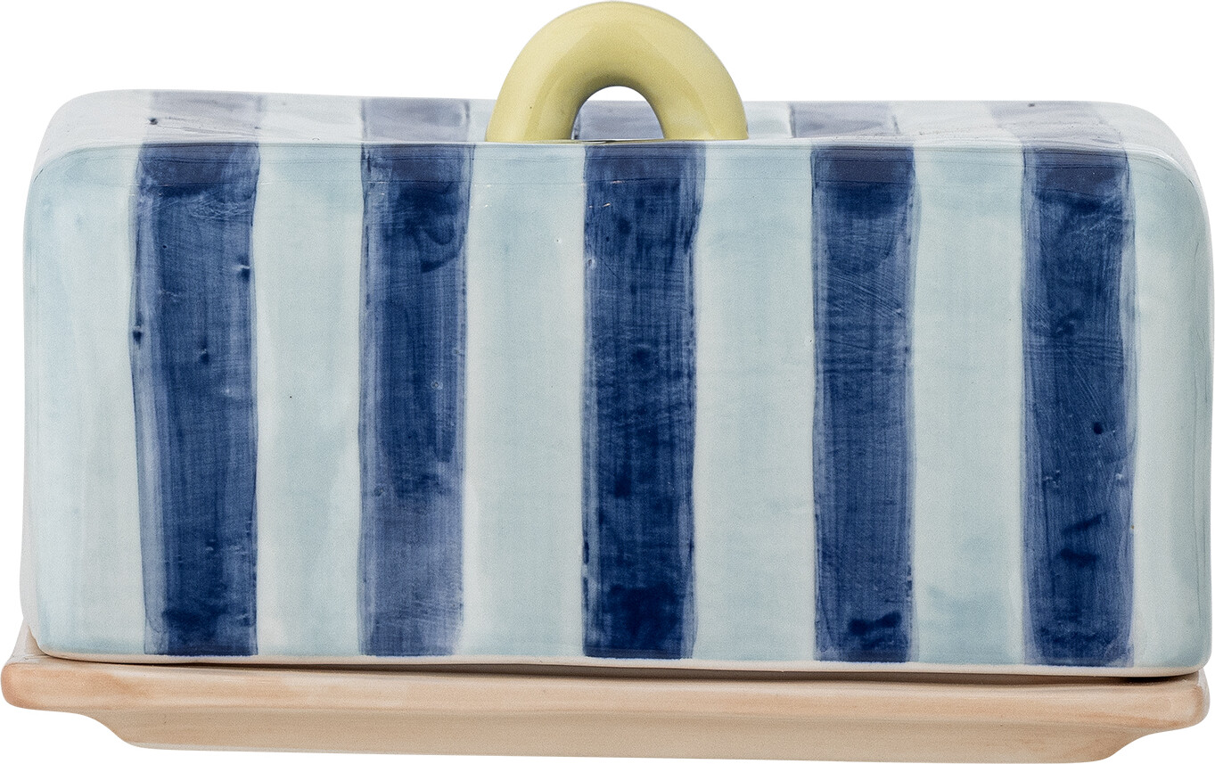 Bloomingville - Phoenix Smørboks, Multifarvet, Stentøj, L14,5xH9,5xW11,5 cm