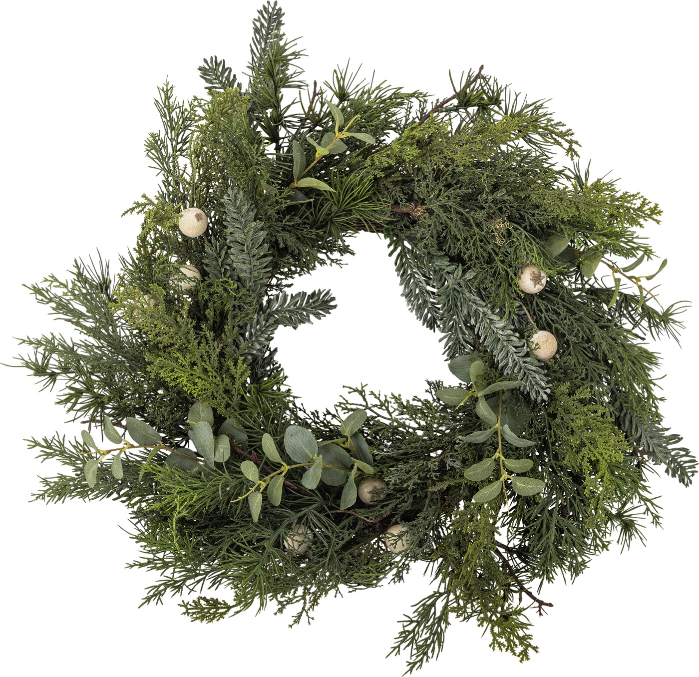Bloomingville – Pine Kunstig Julekrans – Grøn – ø 65 Cm