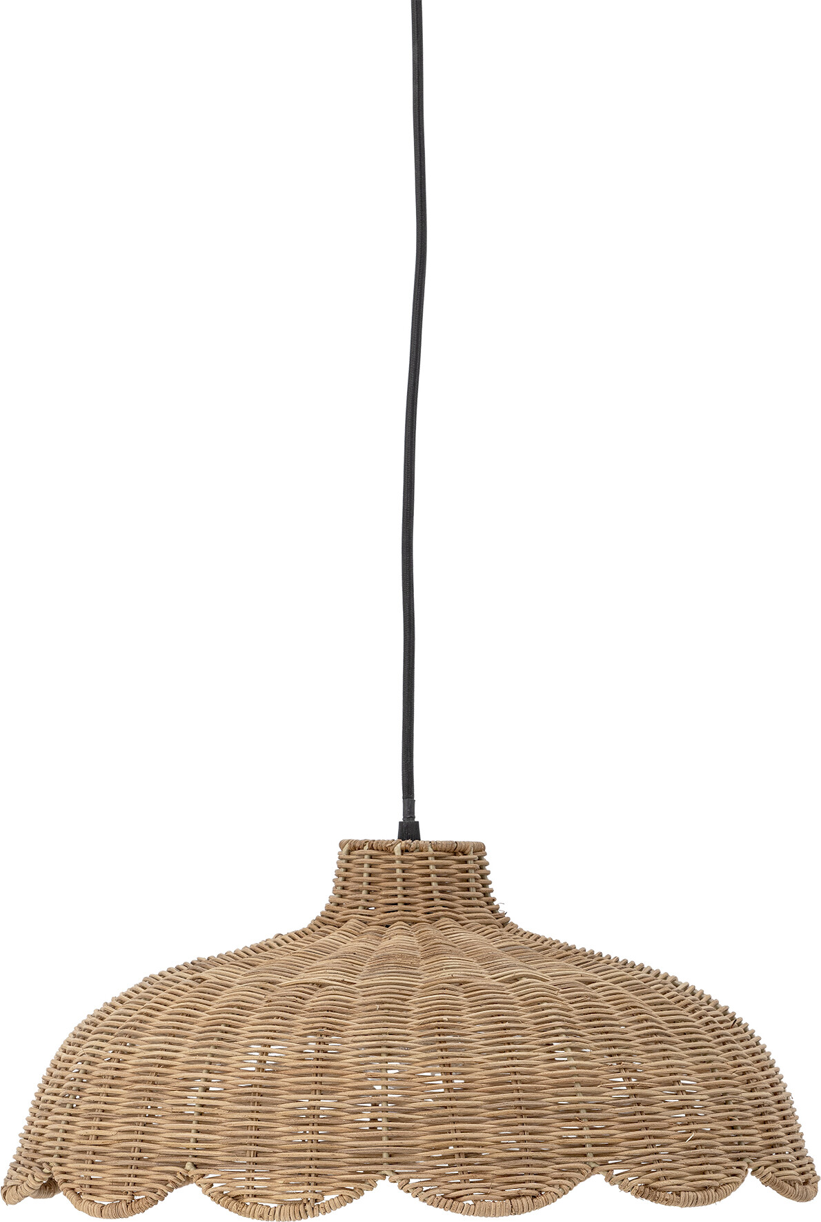 Pittu hængelampe, natur, Ø42 cm, rattan, E27 Bloomingville - Køkken - Rustik - Træ - Med én lyskilde