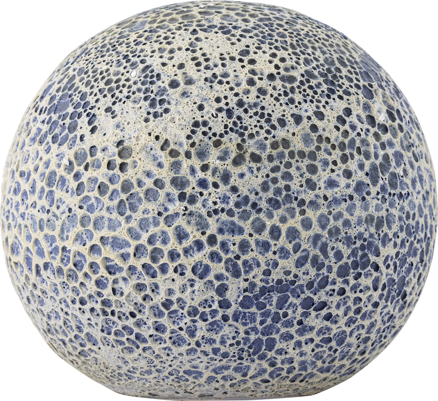 BLOOMINGVILLE Reese udendørs dekorations kugle, rund - blå terrakotta (Ø25)