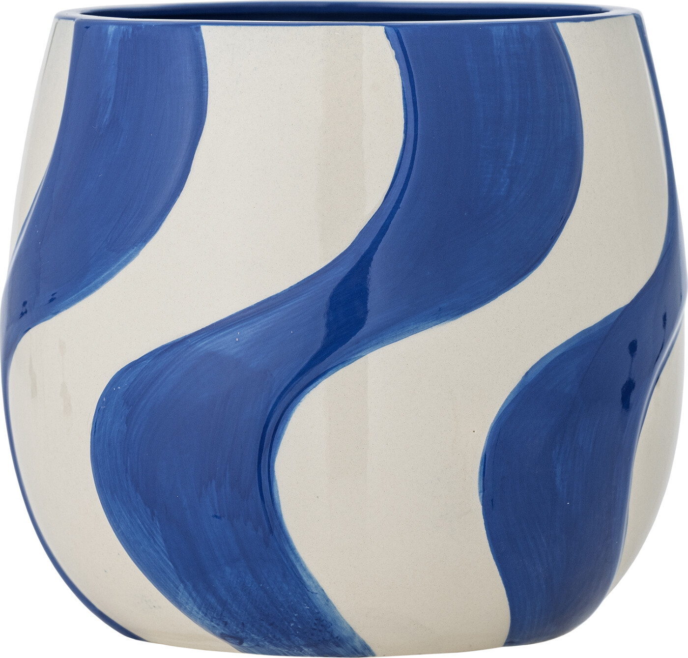 Bloomingville Urtepotteskjuler - Romy - Blå - Stentøj