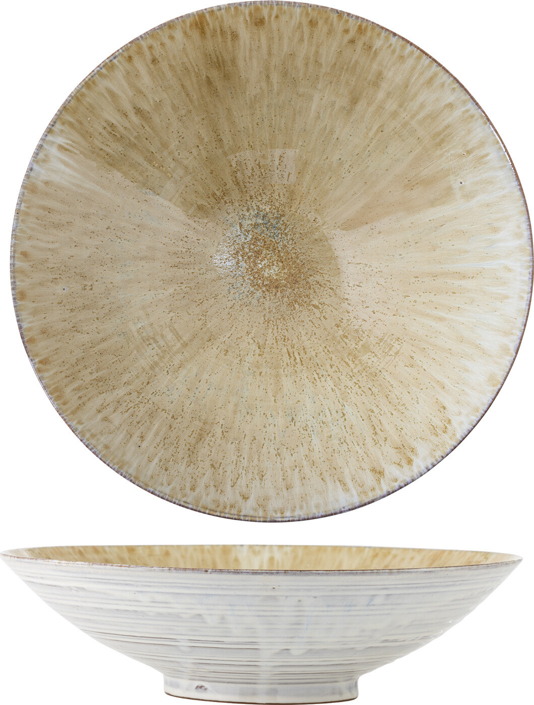 Bloomingville - Saskia Serveringsskål - Natur - Stentøj Keramik