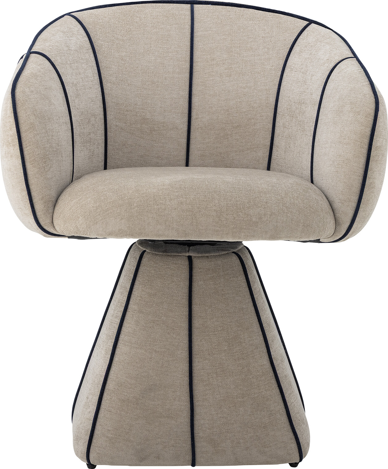 Bloomingville - Semilie Loungestol Med Drejefod - Natur - Plywood