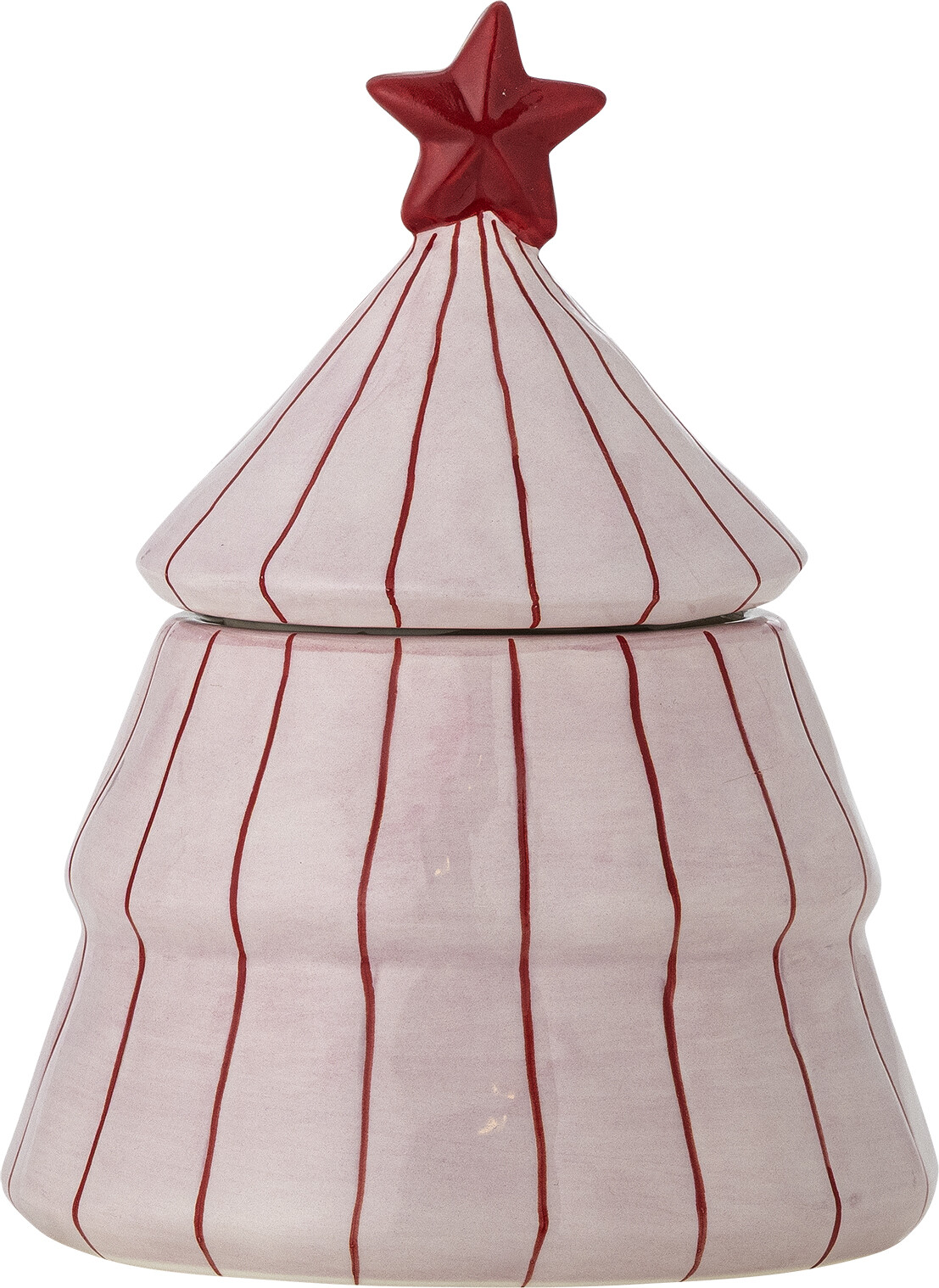 Bloomingville - Shirly Krukke Med Låg - Rosa - Stentøj - H 12 Cm