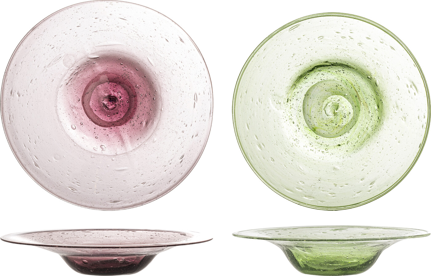 Bloomingville - Sunil Tallerken, Multifarvet, Glas, D19,5xH3 cm, Set of 2