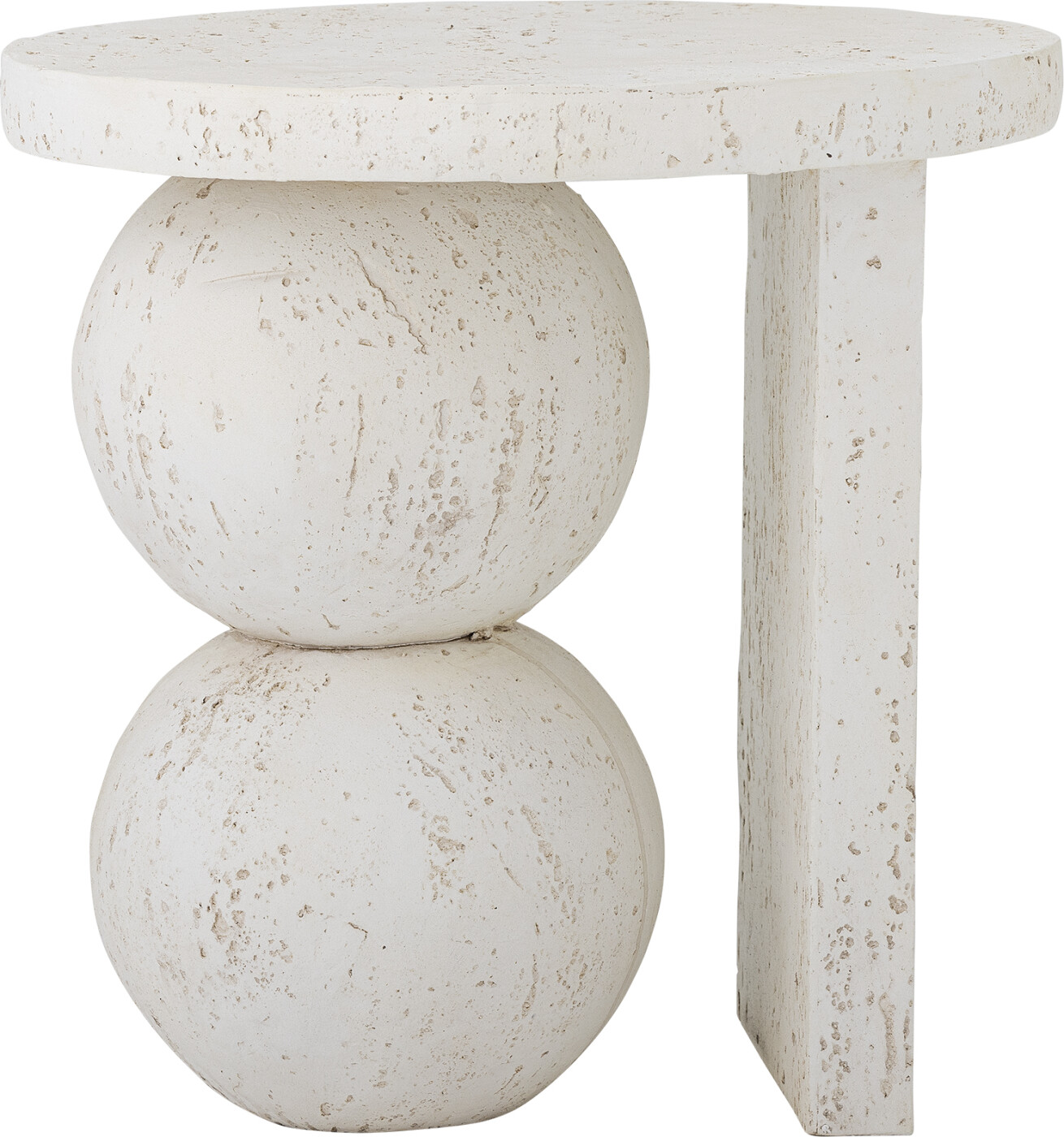 Bloomingville - Tally Sidebord - Hvid - Resin - 46x46 Cm