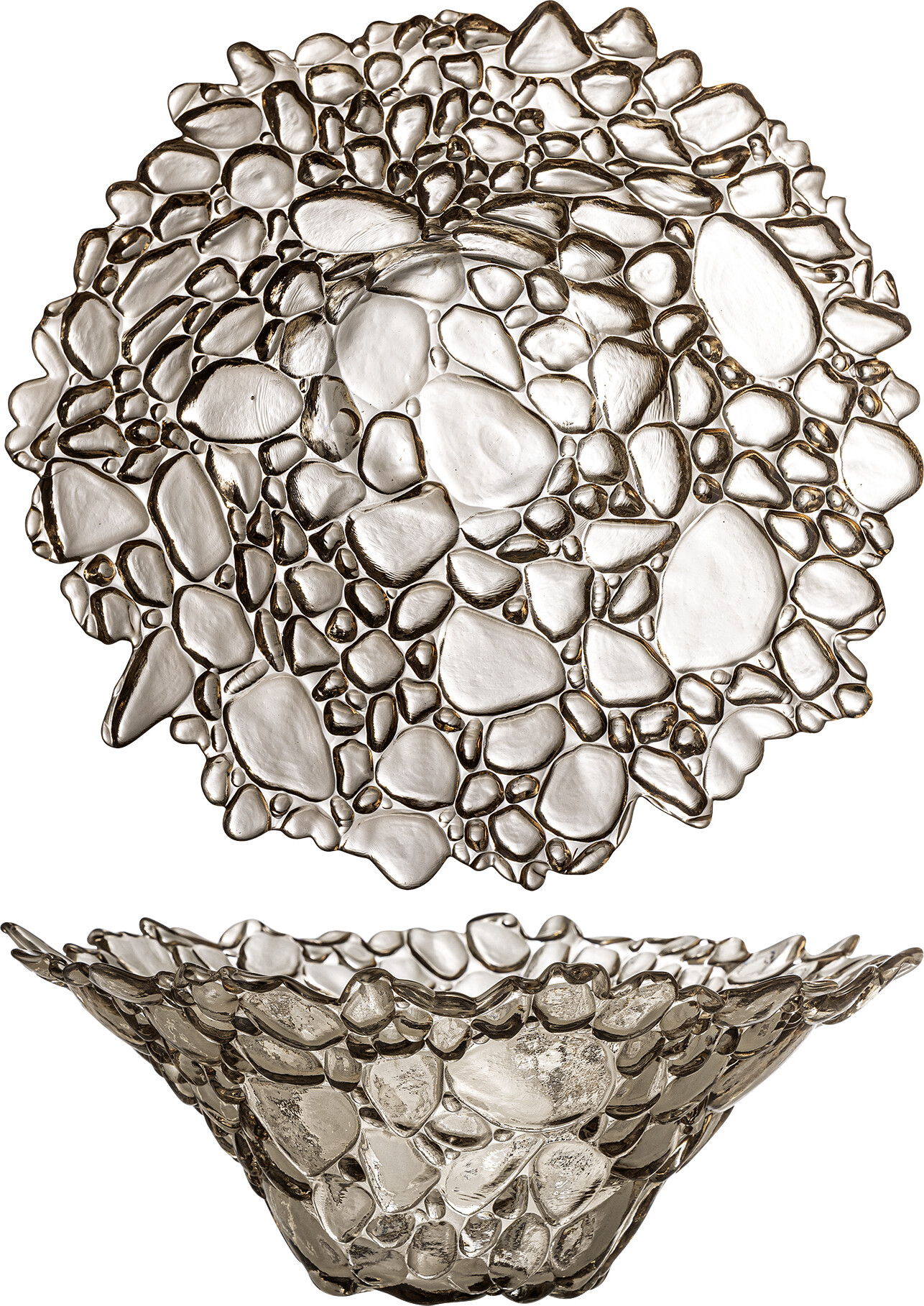 Bloomingville - Tinki Skål - Natur - Glas - ø 30 Cm