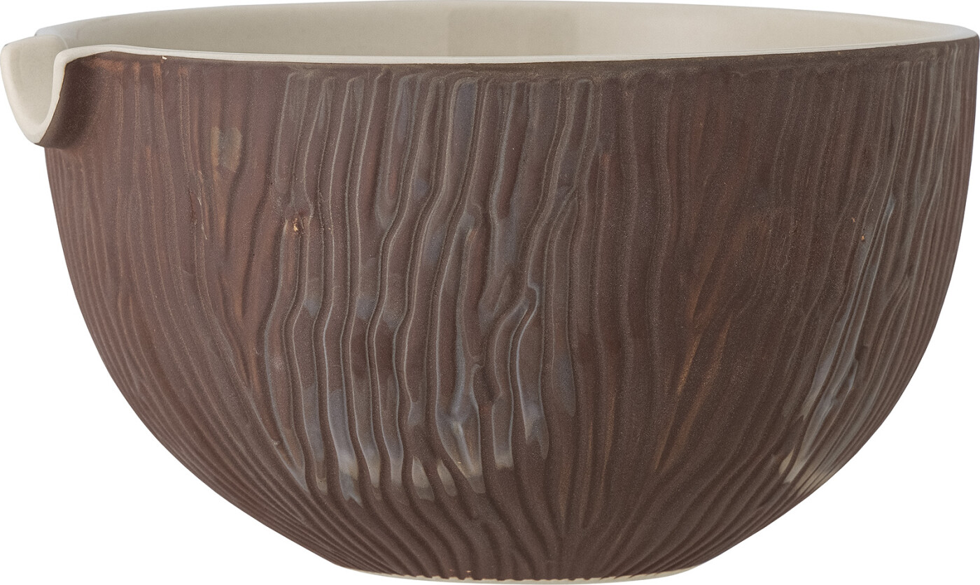 Bloomingville - Toula Skål - Brun - Stentøj Keramik