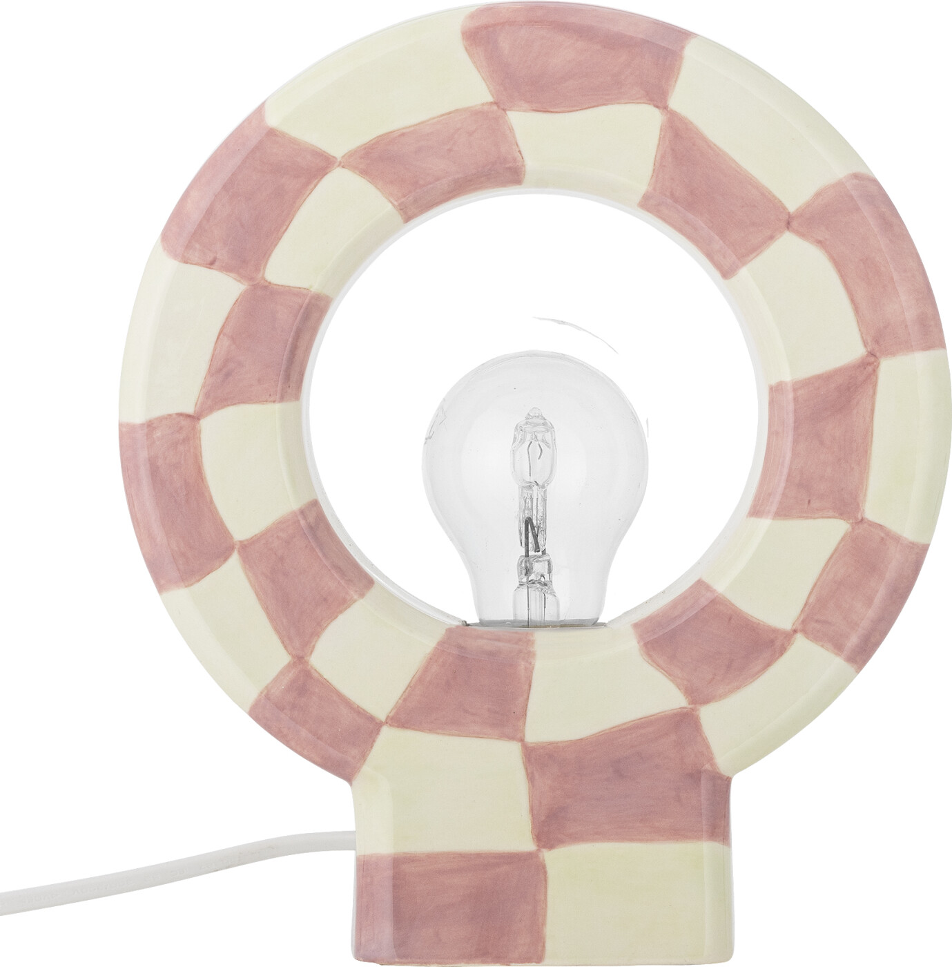 Bloomingville - Vialini Bordlampe - Rosa - Stentøj Keramik