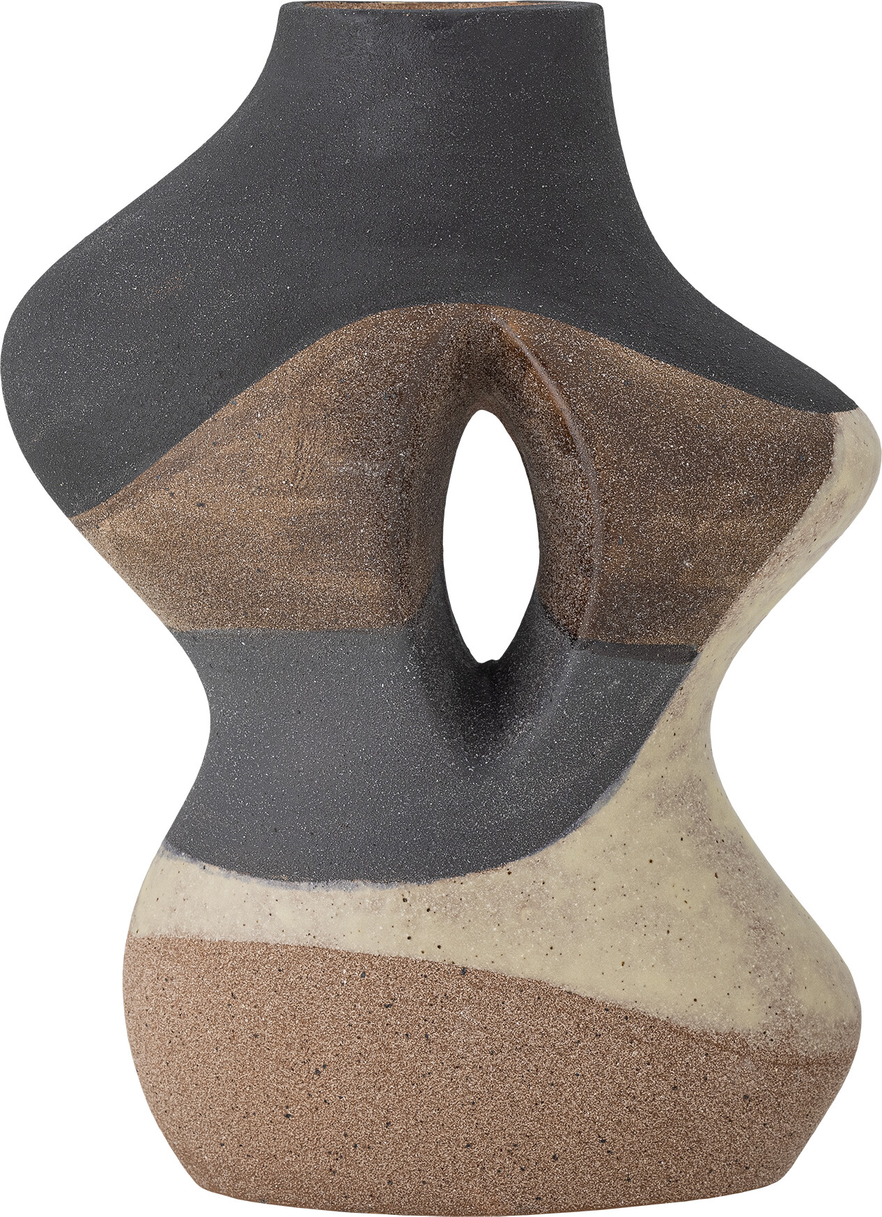 Bloomingville - Vica Vase - Brun - Stentøj Keramik