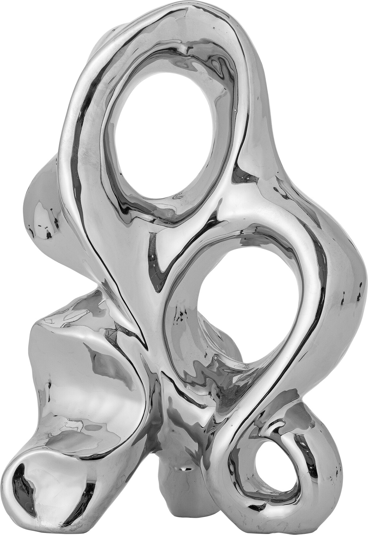 Bloomingville - Vinini Skulptur Dekoration - Sølv - Stentøj Keramik