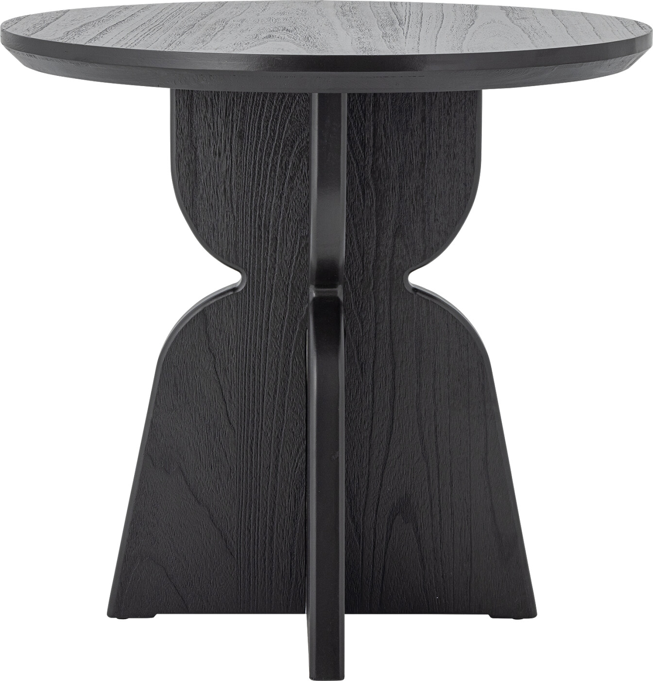 Bloomingville - Vixen Spisebord - Rundt - Sort - Fyrretræ