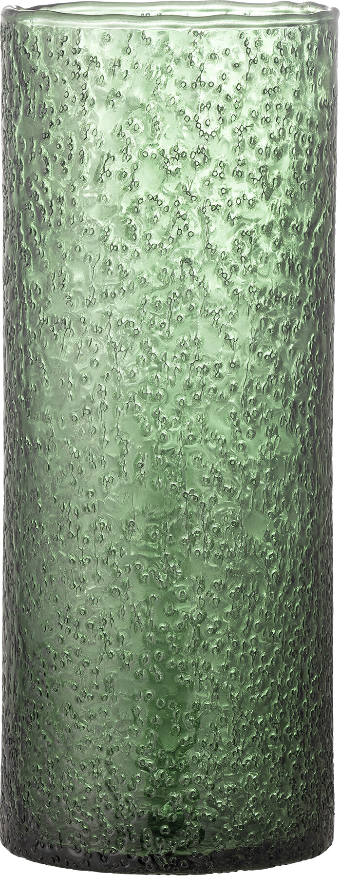 Bloomingville - Zenta Vase - Grøn - Genanvendt Glas - H 32 Cm