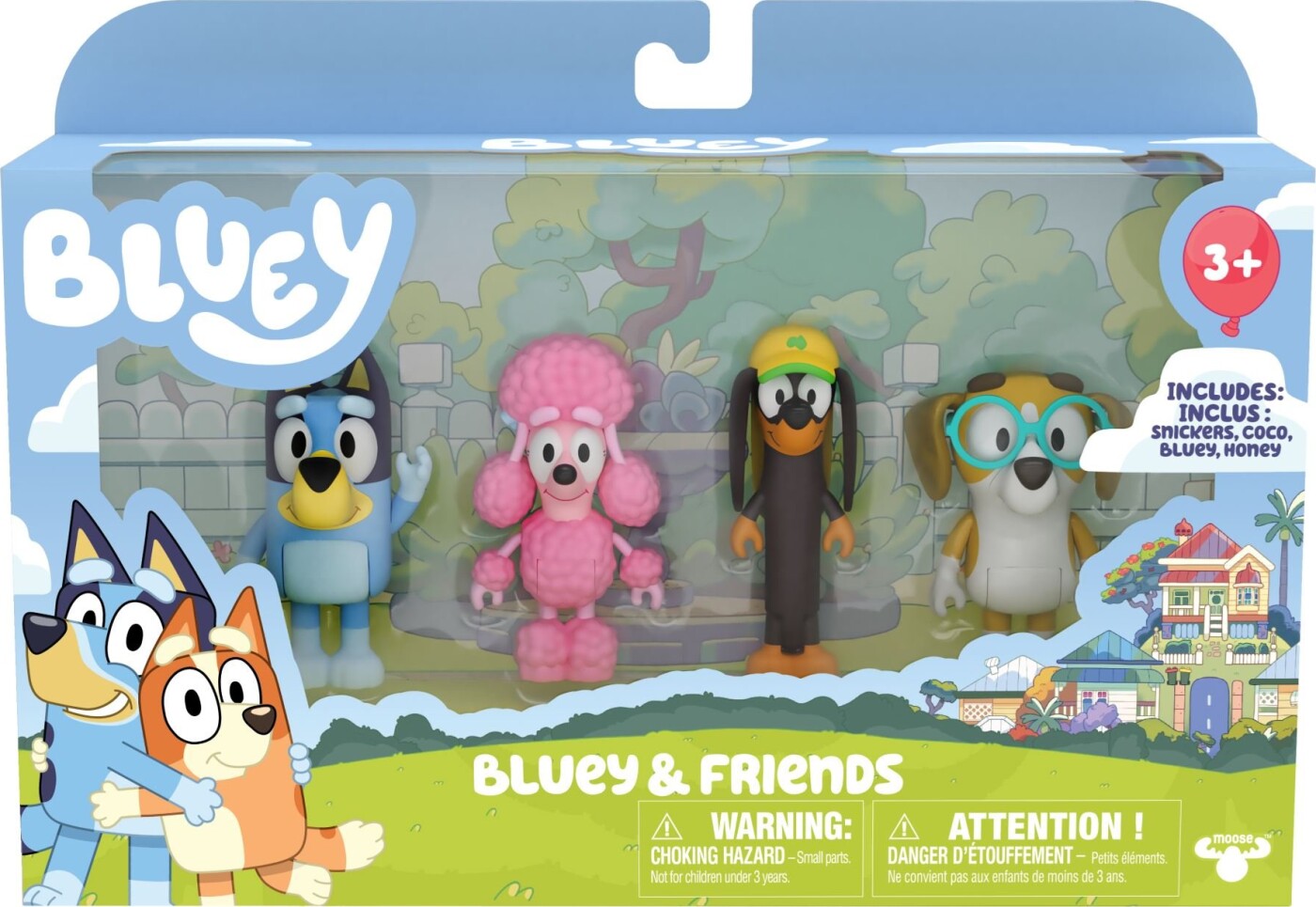 Bluey - Bluey & Friends - Figur 4-pak