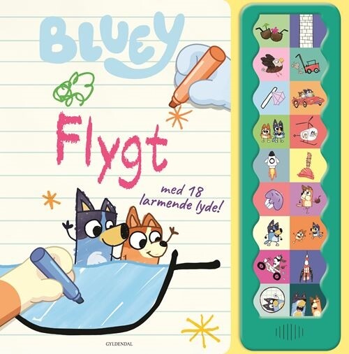 Bluey - Flygt. Lydpanelbog Med 18 Larmende Lyde - Bog