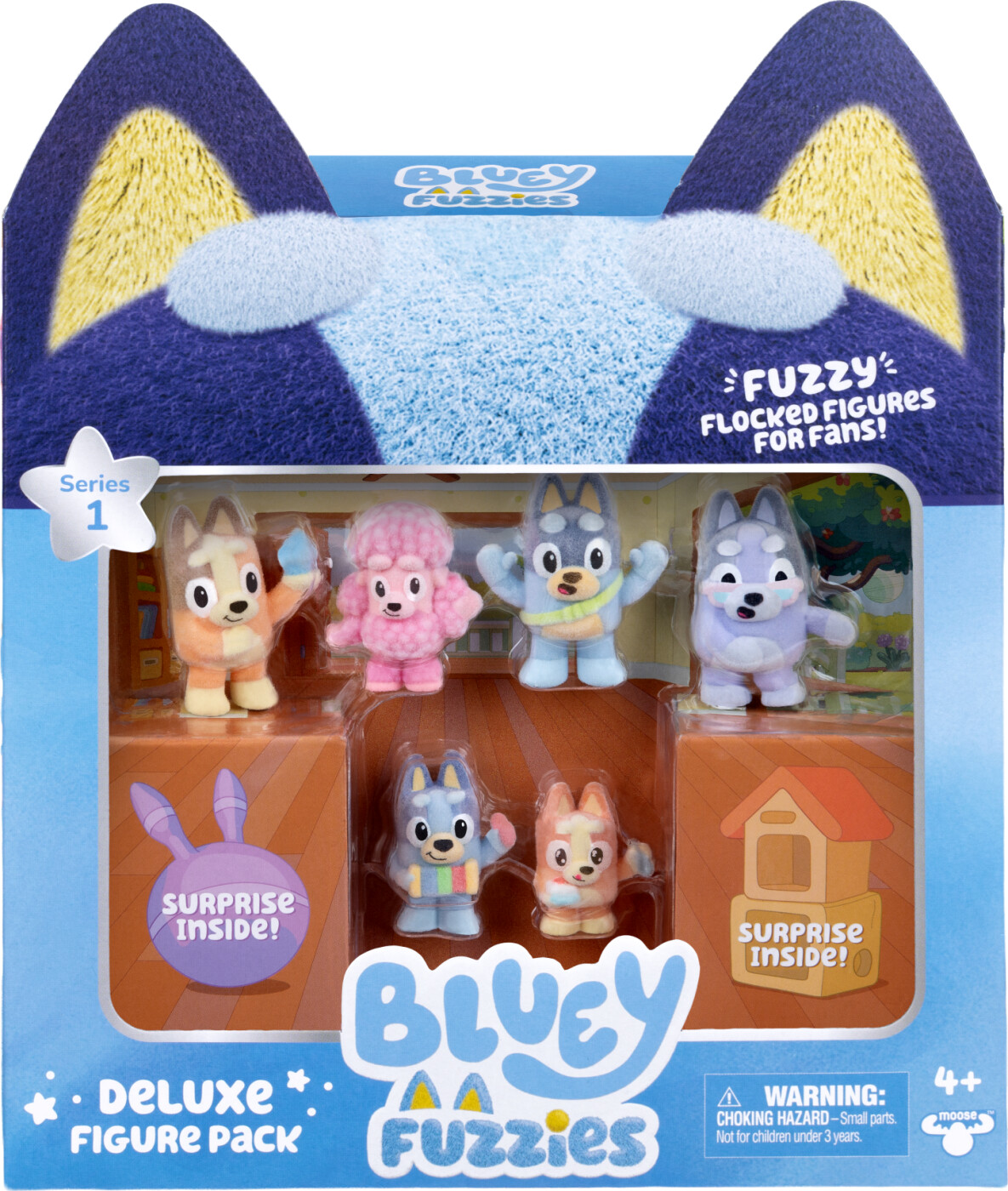 Bluey Fuzzies - Figurer Fan-favoritter - 8 Pk