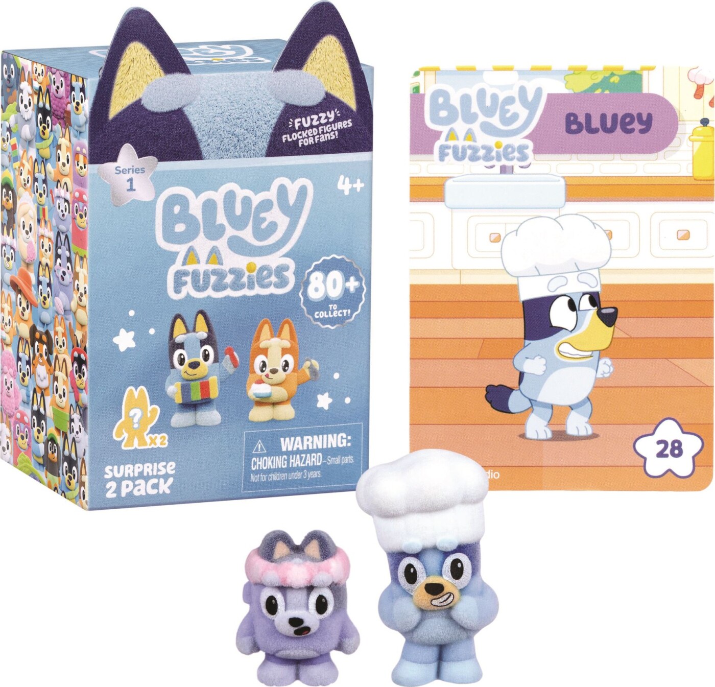 Bluey Fuzzies - Minifigurer - 2 Pk.