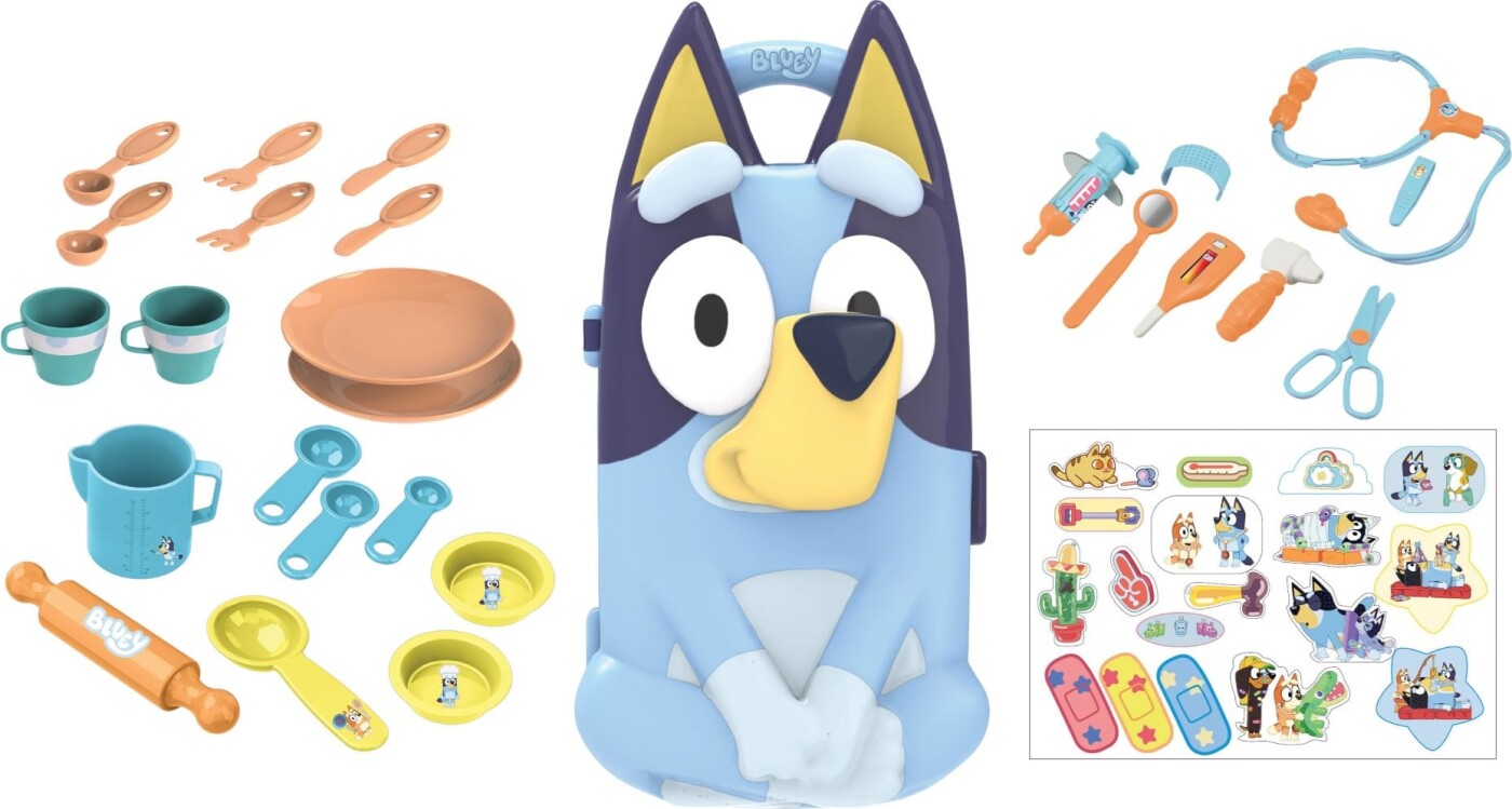 Bluey - Kombi Legesæt Med 29 Dele
