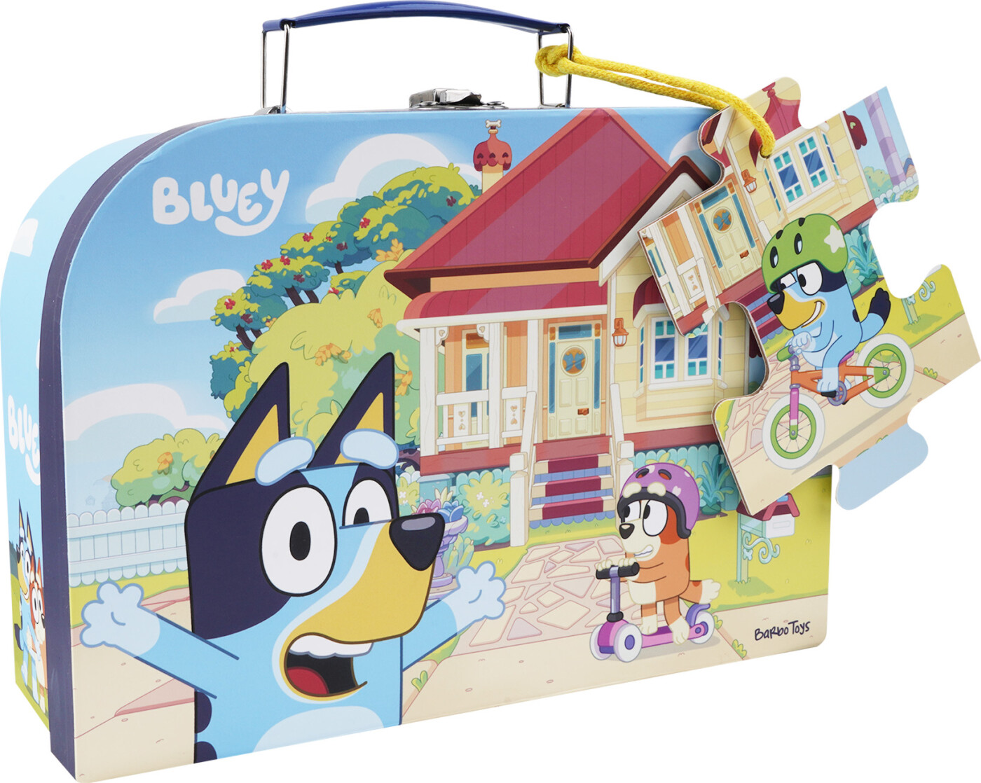 Bluey - Kuffert Med Puslespil