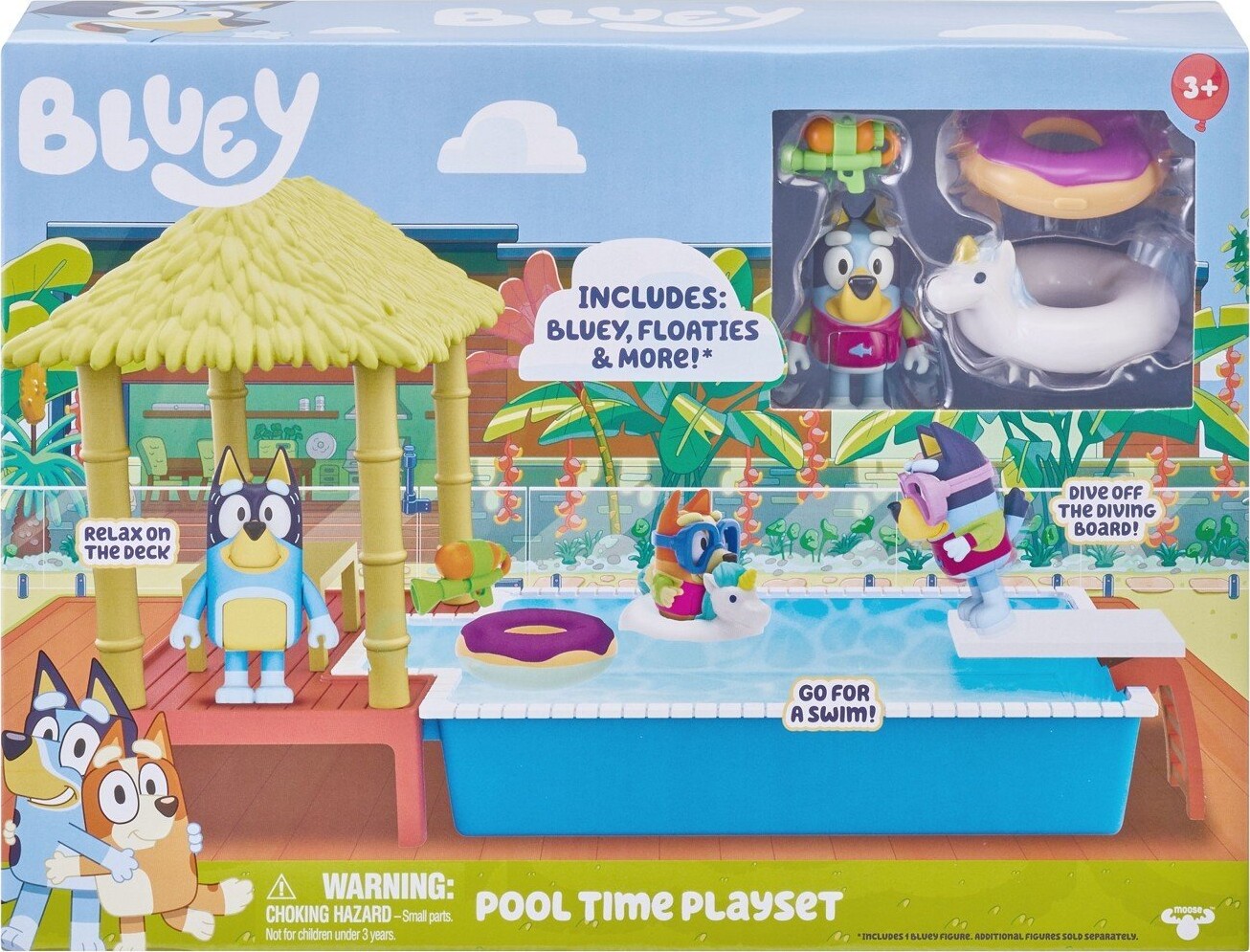 Se Bluey - Pool Time Legesæt Med Bluey Figur hos Gucca.dk