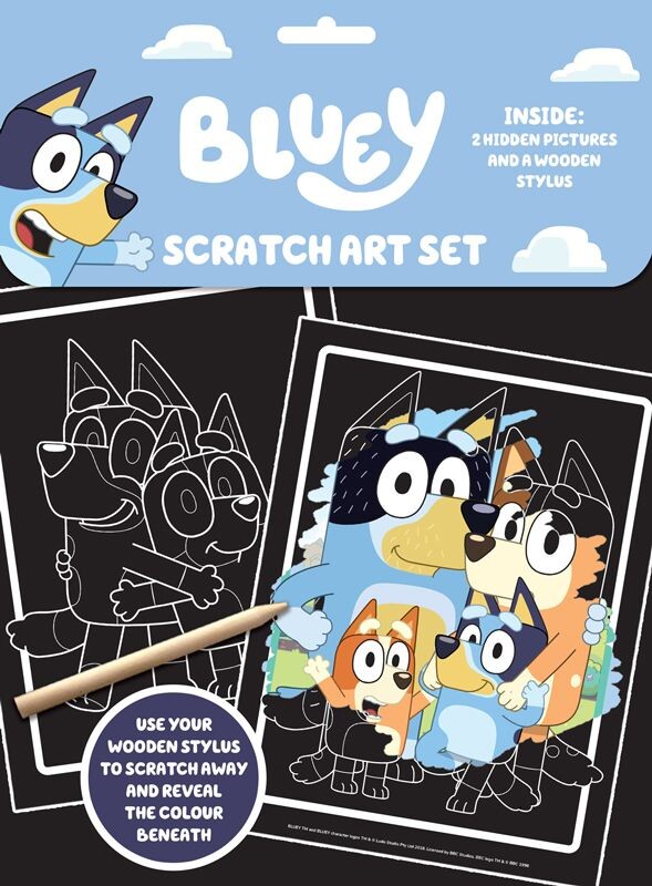 Bluey Scratch Art Set - Alligator
