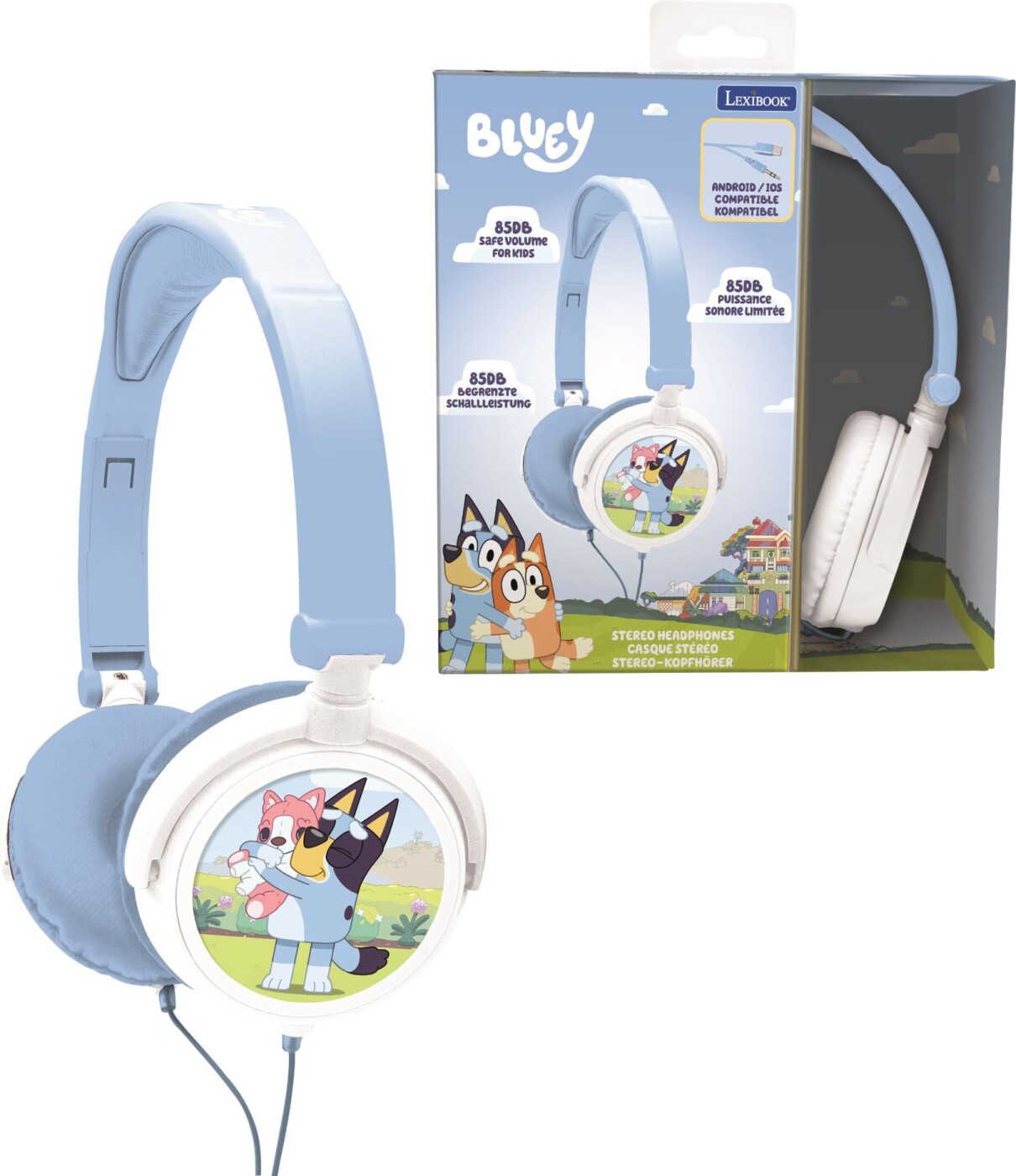 Lexibook - Bluey Stereo Hovedtelefoner Til Børn