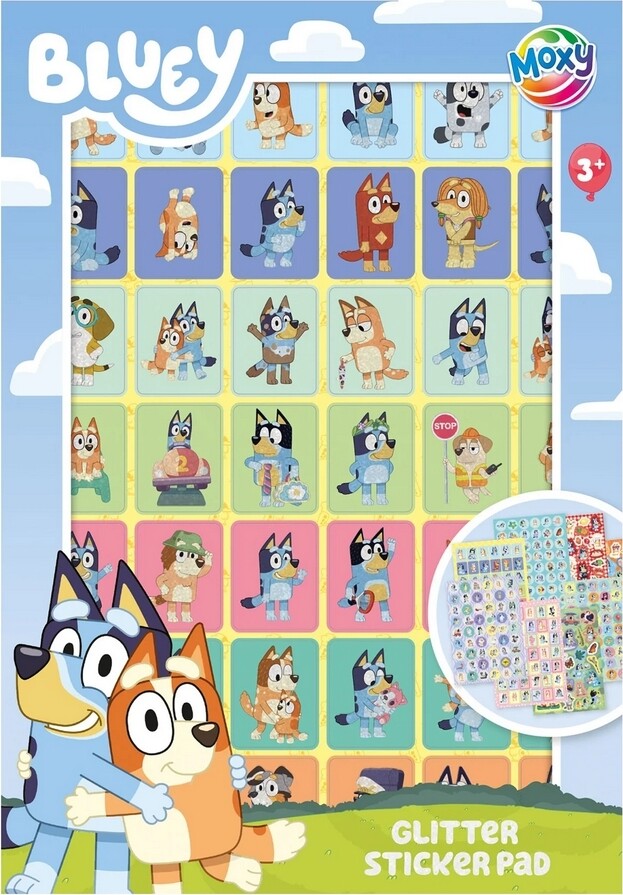 Bluey Stickers Book A5 8 Ark - Bog