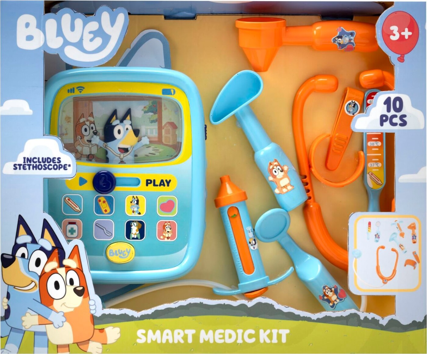 Bluey - Sygepleje Laptop Og Doktorsæt