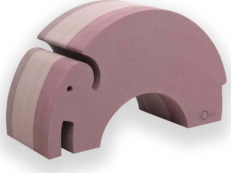Bobles - Elefant - L 24 - Vintage Rose - Tumledyr