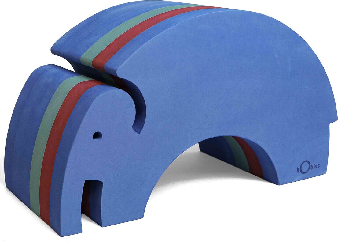 Bobles - Elefant - L - Gym Blue - 31x55x24 Cm