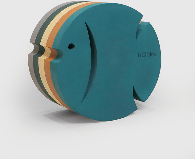 Bobles - Fisk - Colourful Zoo - L - 30x20 Cm