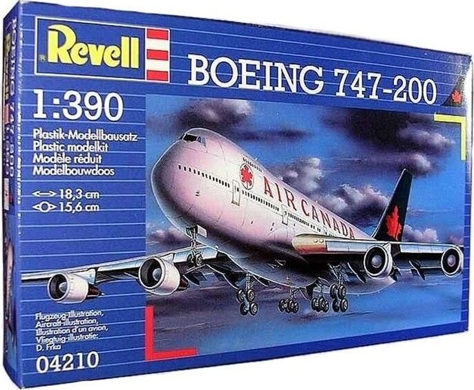 Revell - Boeing 747-200 Fly Byggesæt - 1:390 - 04210